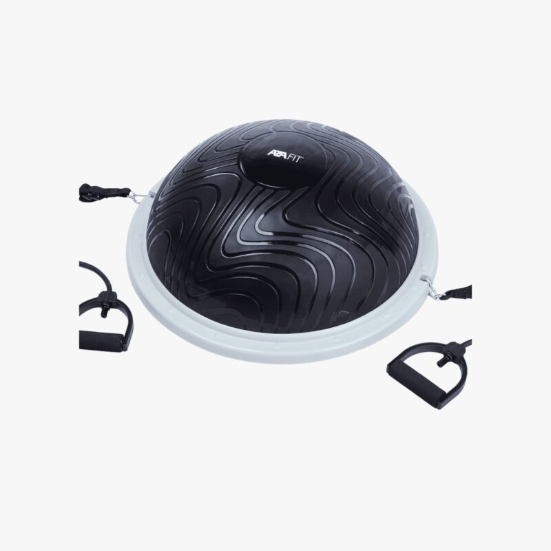 Aza Fit Air Step A023N – Balance-Trainer mit halbkugelförmiger Trainingsfläche und seitlichen Zugbändern mit Griffen
