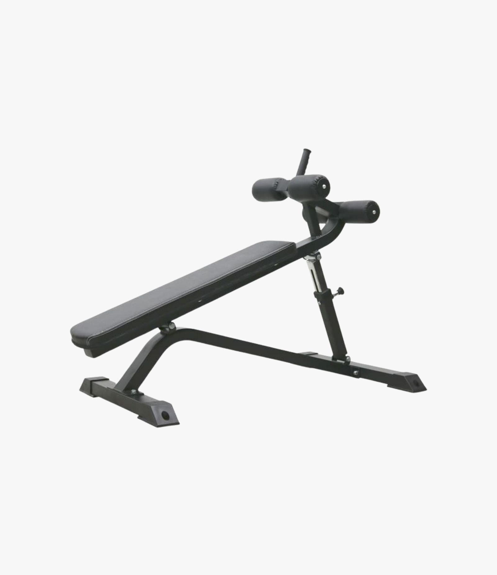 FFITTECH Crunch Bench PG26 – schräge Bauchmuskelbank mit Liegefläche und Polsterrollen zur Beinfixierung