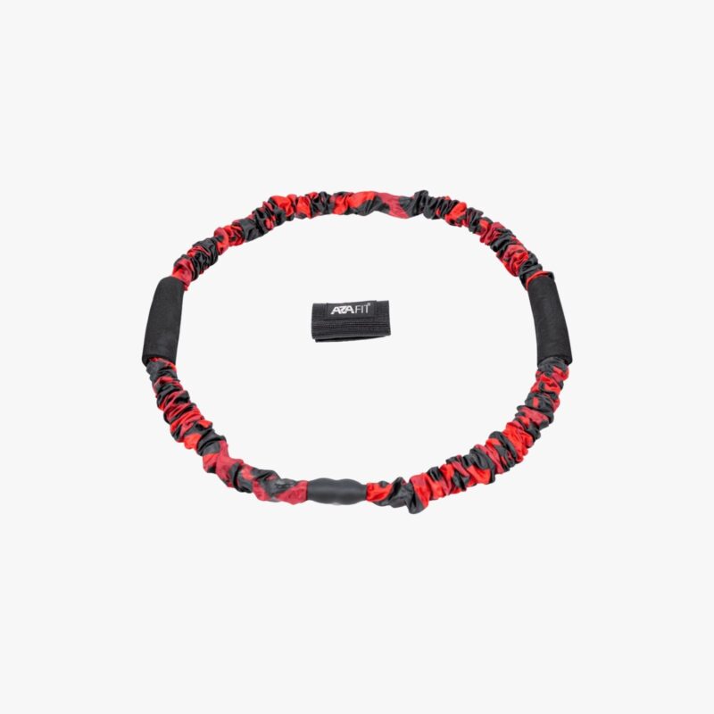 Aza Fit Expanding Band A038-EXP18KG – schwarz-rotes Trainingsband für funktionelle Zug- und Widerstandsübungen in der 18-kg-Ausführung