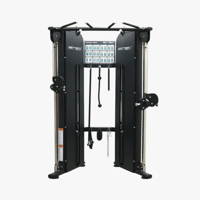 FFITTECH Functional Trainer FS86 mit zwei verstellbaren Kabelzügen und zwei Gewichtsblöcken