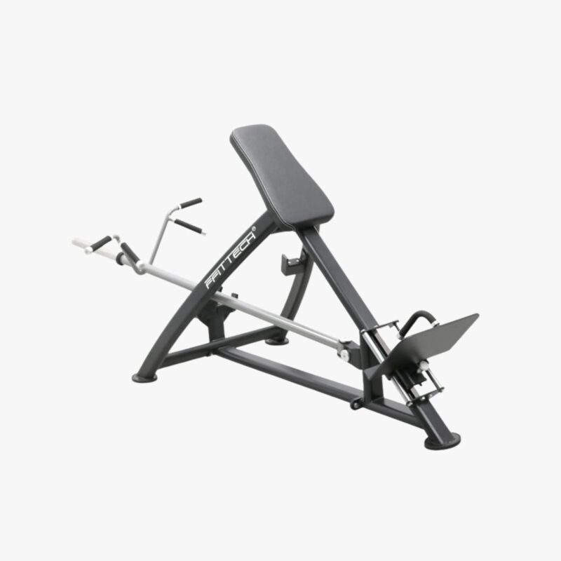 FFITTECH Incline Lever Row PL941 – geneigte Rudermaschine mit gepolsterter Brustauflage, Fußplattform und Hebelarmen