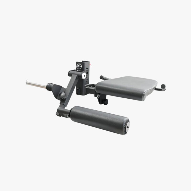 Aza Fit Leg Ext/ Leg Curl CF20LEC – Stahl-Anbaumodul mit gepolsterter Sitzfläche und Beinrollen für Beinstrecken und Beinbeugen