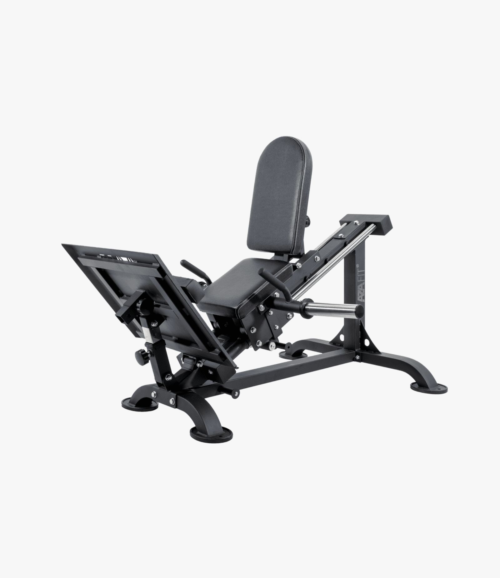 Aza Fit Leg Press AZLLP61 – Beinpresse mit gepolsterter Sitz- und Rückenfläche, Fußplatte und Hantelscheibenaufnahme