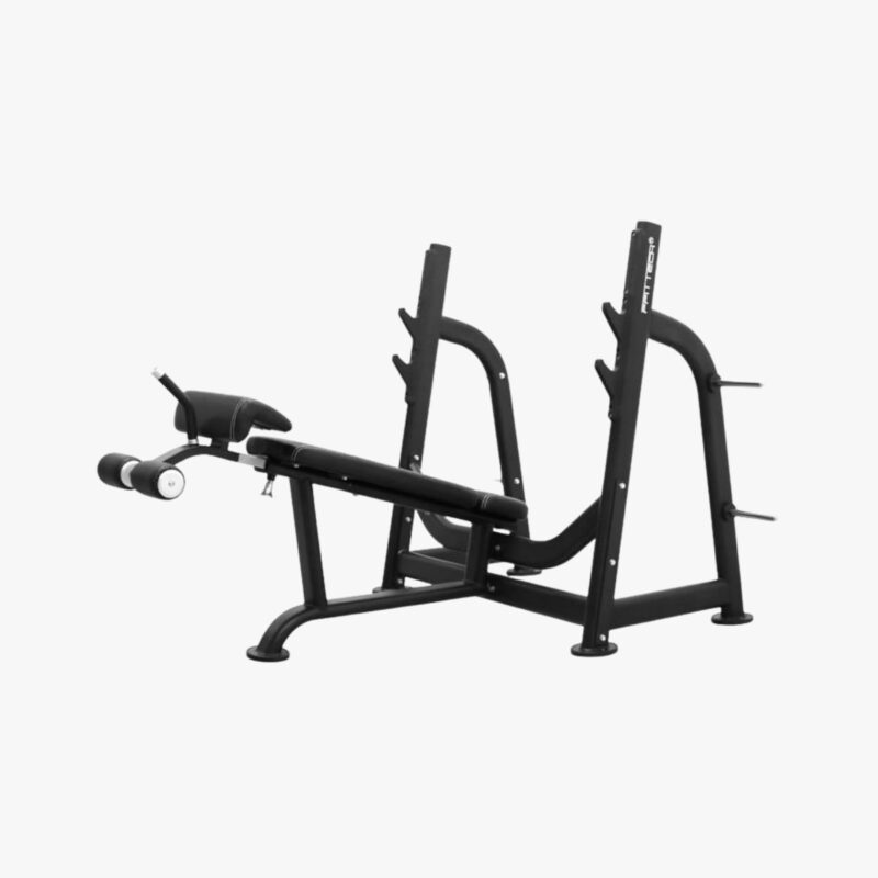 FFITTECH Olympic Decline Bench FS06B Negativbank mit Langhantelablage