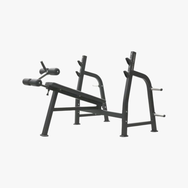 FFITTECH Olympic Decline Bench PG06 mit Negativbank und Langhantelablage