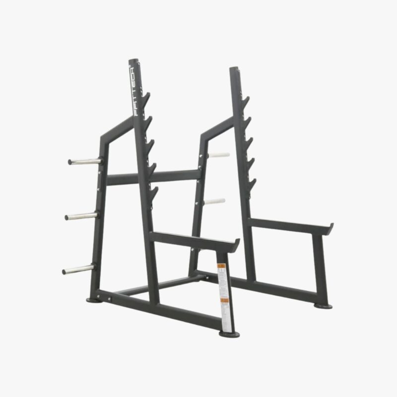 FFITTECH Olympic Squat Rack FF681 – freistehendes Kniebeugenrack mit mehreren Langhantel-Ablagepositionen und Scheibenaufnahmen