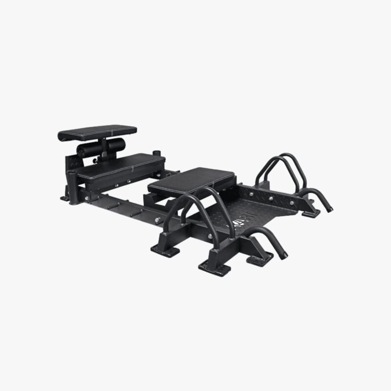Aza Fit Power Glute Machine P.GLUTE – multifunktionale Kraftmaschine für Nordic Curl, Hip Thrust und Bauchmuskeltraining mit gepolsterten Auflagen