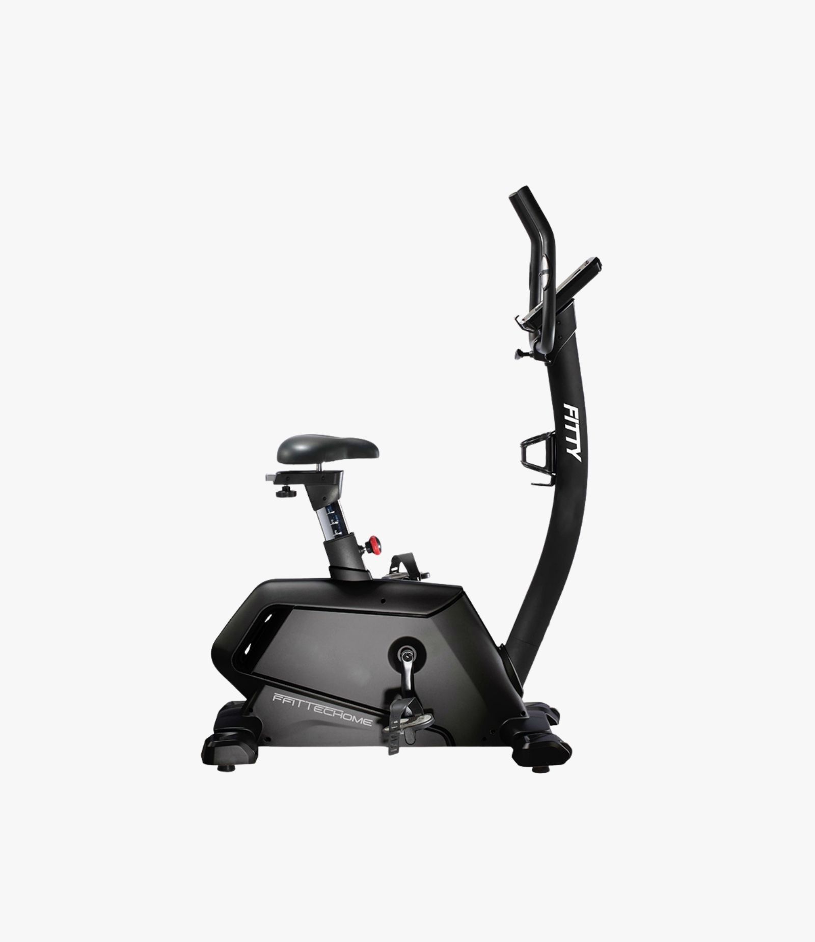 FFITTECH Upright Bike FITTY FY-V – aufrechtes Heimtrainingsrad mit LCD-Konsole sowie Smartphone- und Tablet-Halterung