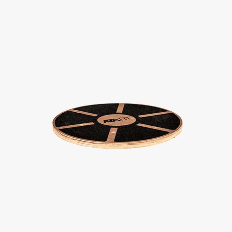 Aza Fit Wooden Balance Board AZA1006 – rundes Balance Board aus Holz in Schwarz und Braun für Gleichgewichts- und Stabilisationstraining