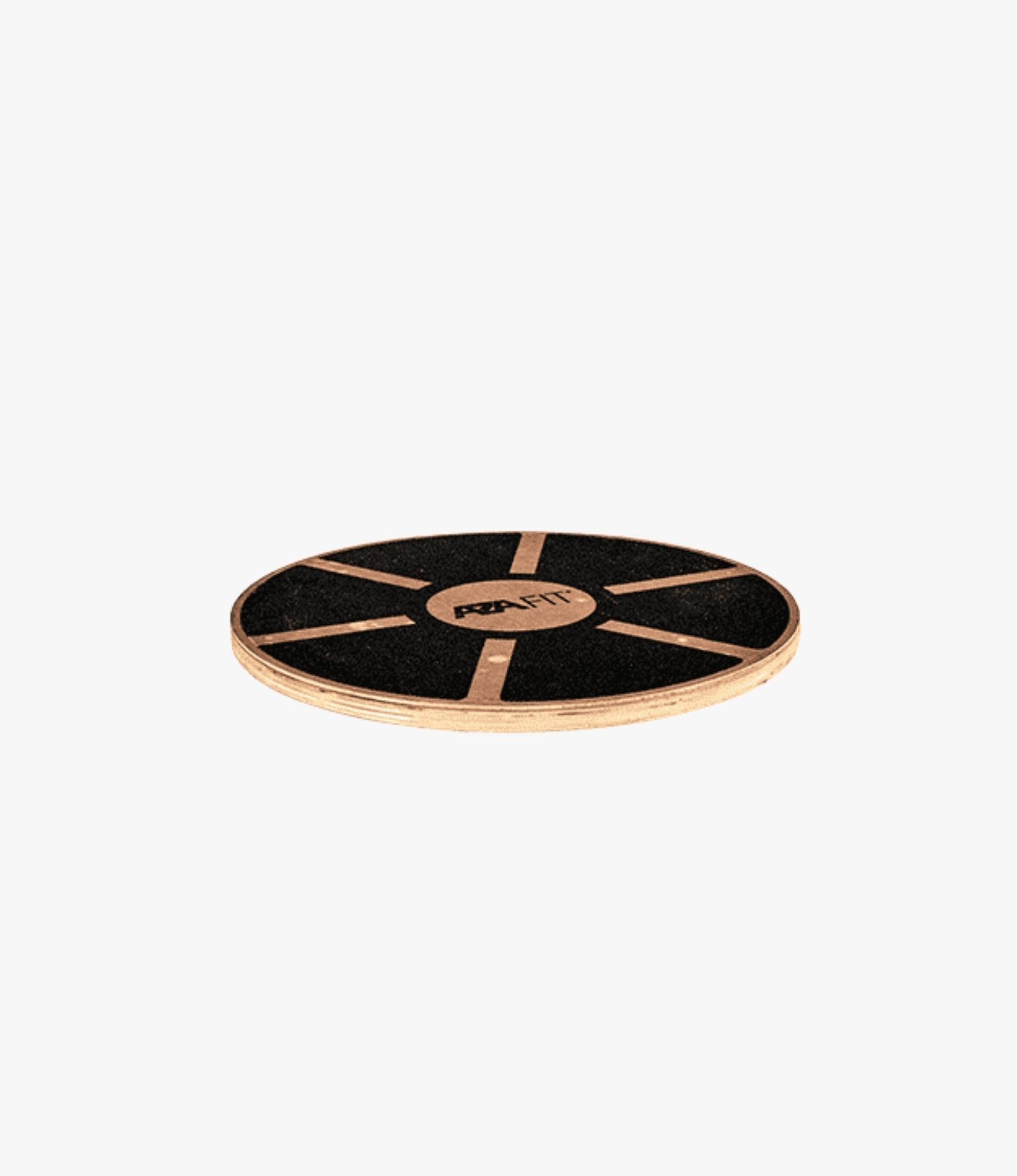 Aza Fit Wooden Balance Board AZA1006 – rundes Balance Board aus Holz in Schwarz und Braun für Gleichgewichts- und Stabilisationstraining