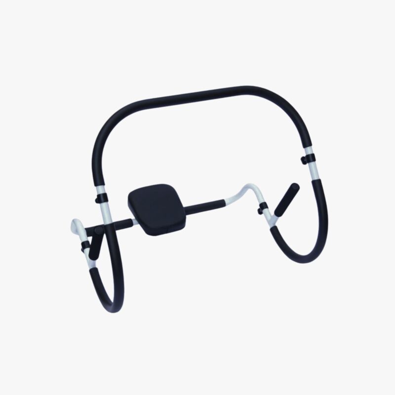 Aza Fit AB Trainer A005 – schwarz-weißer Bauchmuskeltrainer aus Stahl mit gepolsterter Kopfauflage
