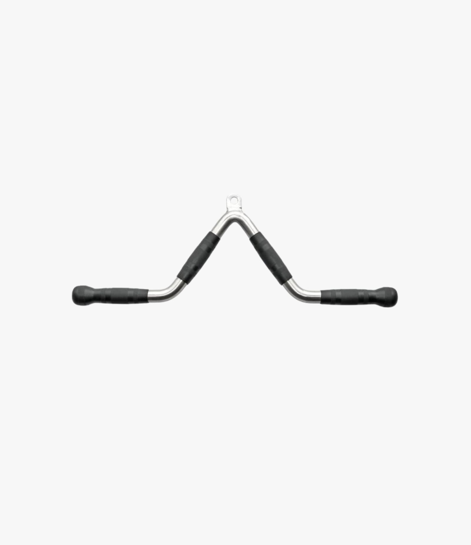 Aza Fit Angled Biceps and Triceps Bar A016-6 – 65 cm langer angewinkelter Kabelzuggriff aus verchromtem Stahl mit gummierten Griffbereichen