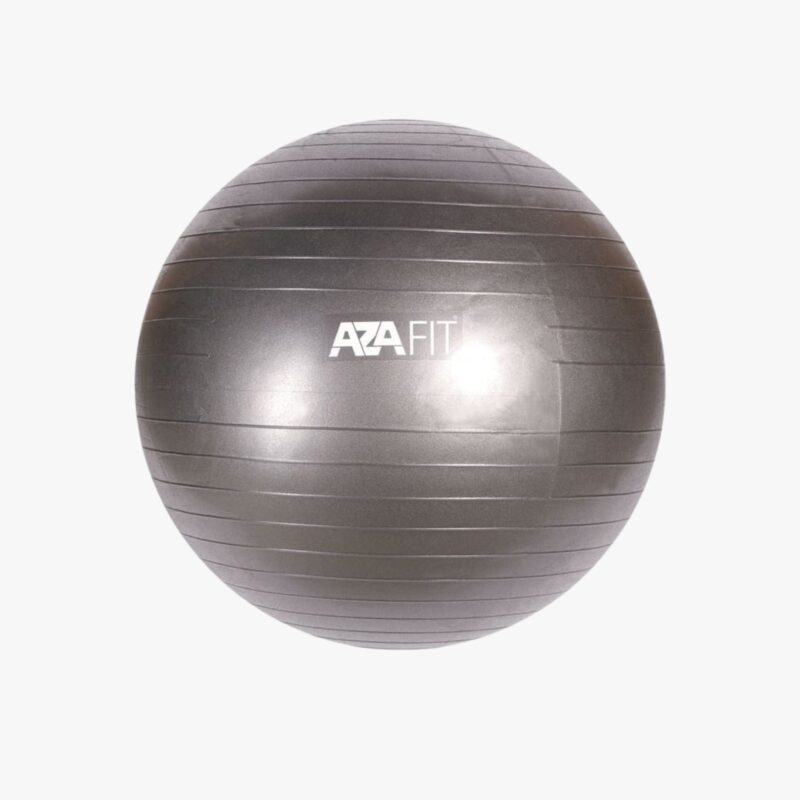 Aza Fit Anti-Burst Gym Ball AZA002 – grauer Gymnastikball aus PVC-Schaum mit 65 cm Durchmesser