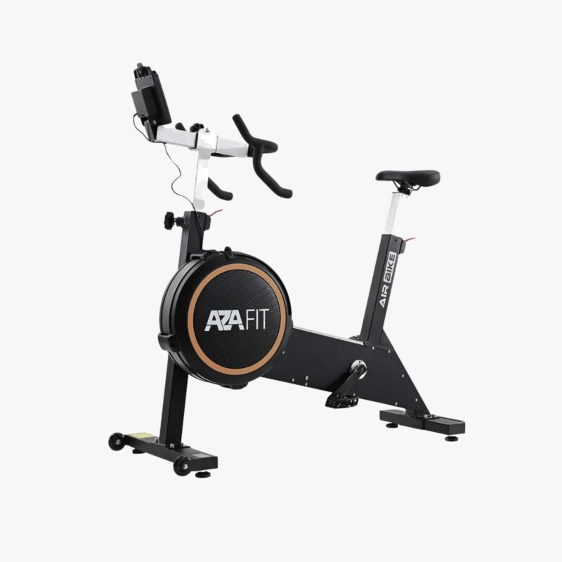Aza Fit AZBIKE – Indoor Bike mit kombiniertem Luft- und Magnetwiderstand, 16 Widerstandsstufen und maximal 135 kg Benutzergewicht