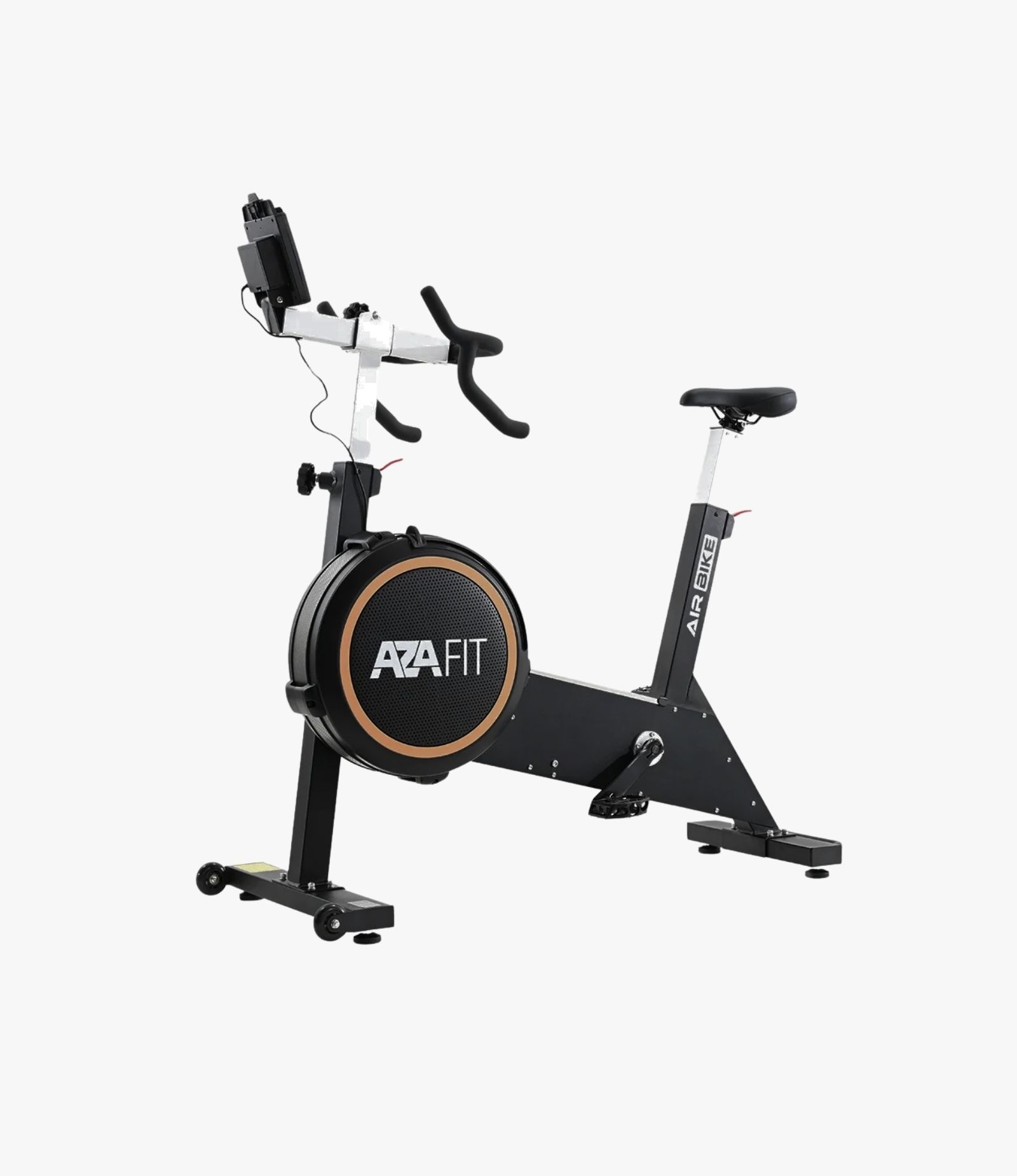 Aza Fit AZBIKE – Indoor Bike mit kombiniertem Luft- und Magnetwiderstand, 16 Widerstandsstufen und maximal 135 kg Benutzergewicht