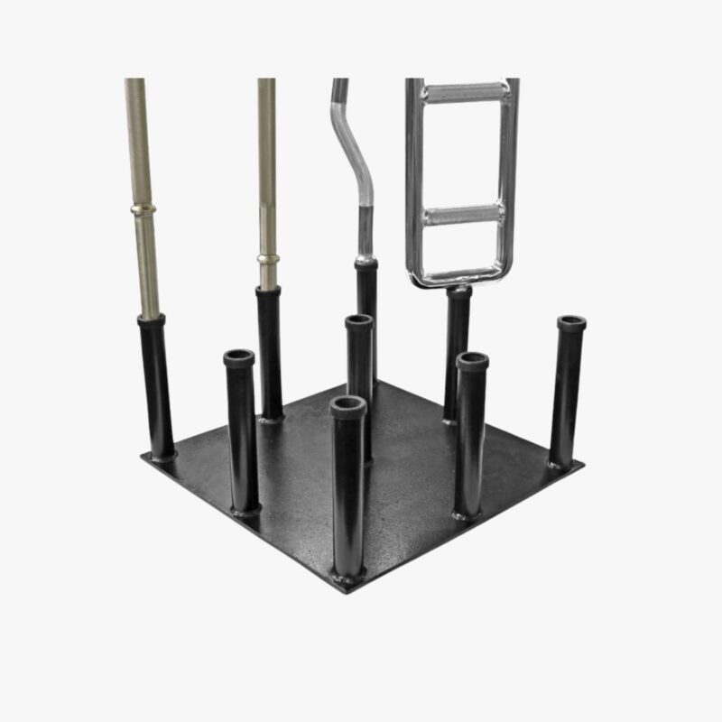 Aza Fit Bars Rack A019 / A019-1 – schwarzer Stahlständer für bis zu 9 Hantelstangen in 28-mm- oder 50-mm-Ausführung