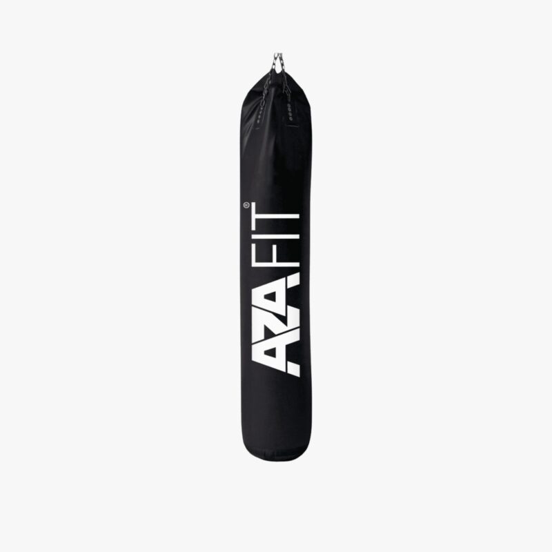 Aza Fit Boxing Bag BOXBAG – schwarzer Boxsack aus Kunstleder mit 180 × 35 cm und 50 kg Gewicht