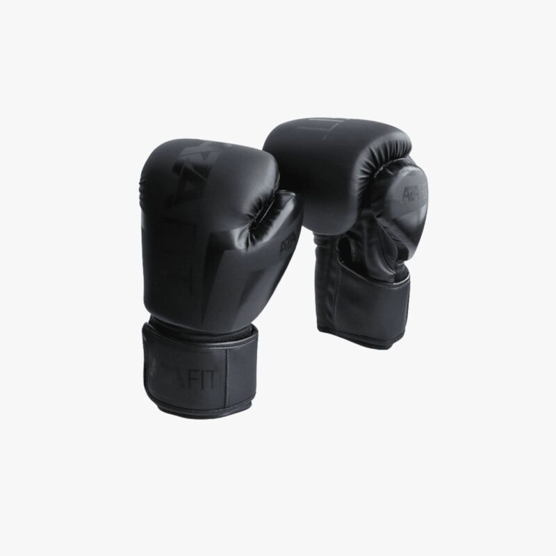 Aza Fit Boxing Gloves BOXGLOV.B – schwarze Boxhandschuhe aus gepolstertem PU-Leder mit EVA-Schaum