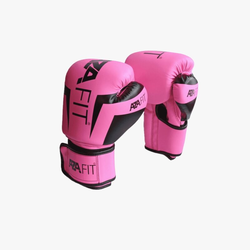 Aza Fit Boxing Gloves BOXGLOV.P – pinke Boxhandschuhe aus gepolstertem PU-Leder mit EVA-Schaum
