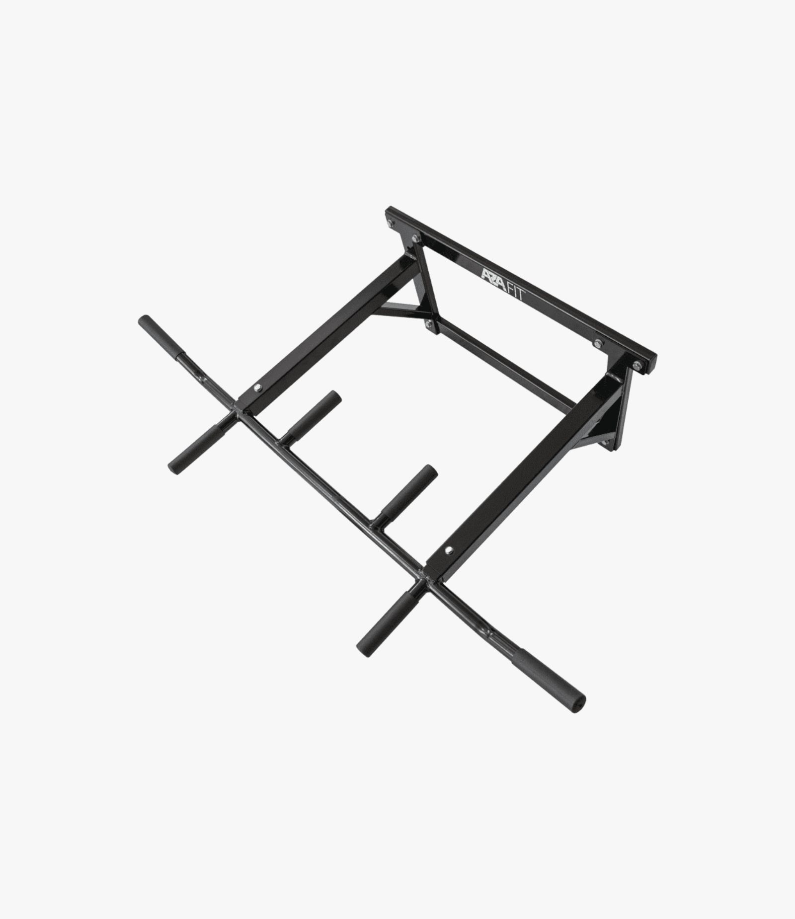 Aza Fit Chin Up Rack CHINRACK – schwarze wandmontierte Klimmzugstation aus Stahl mit mehreren Griffpositionen