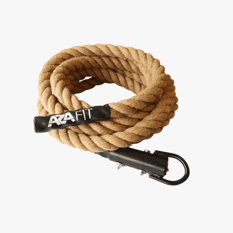 Aza Fit Climb Rope FFCROPE – 6 m langes Kletterseil aus gedrehtem Sisal mit 38 mm Durchmesser für funktionelles Training