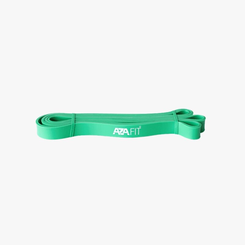 Aza Fit Elastic Resistance Band A037-2.0 – mattgrünes Widerstandsband aus Latexgummi mit extra leichtem Widerstand