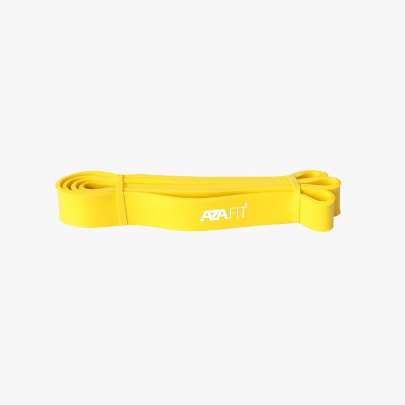 Aza Fit Elastic Resistance Band A037-3.2 – gelbes Widerstandsband aus Latexgummi mit mittlerem Widerstand