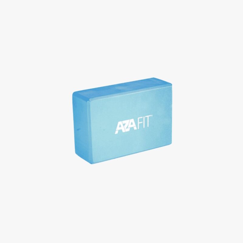 Aza Fit EVA Yoga Block AZABLOCK – blauer Yogablock aus EVA mit 22,9 × 15,2 × 7,6 cm