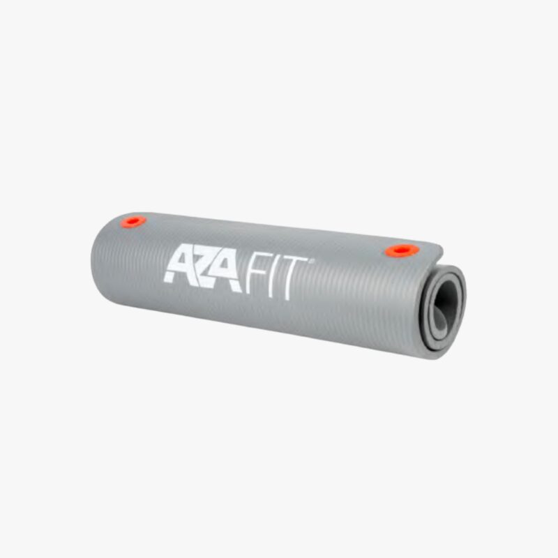 Aza Fit Exercise Mat AZA001-2 – graue Trainingsmatte aus NBR-Gummi mit 1,2 cm Stärke für Boden- und Gruppenübungen