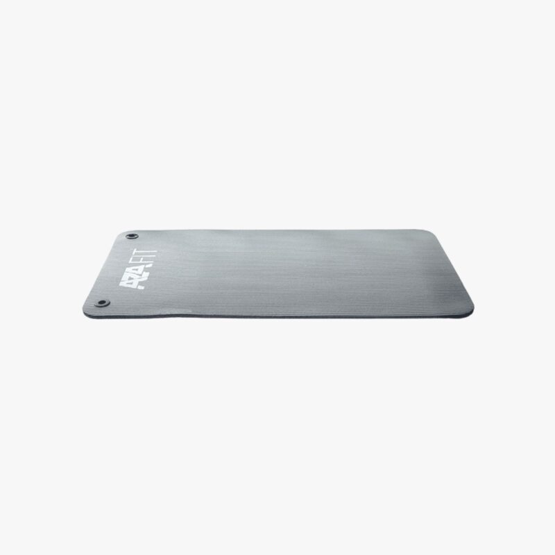 Aza Fit Exercise Mat AZA001 – graue Trainingsmatte aus NBR-Gummi mit 1,2 cm Stärke für Boden- und Gruppenübungen