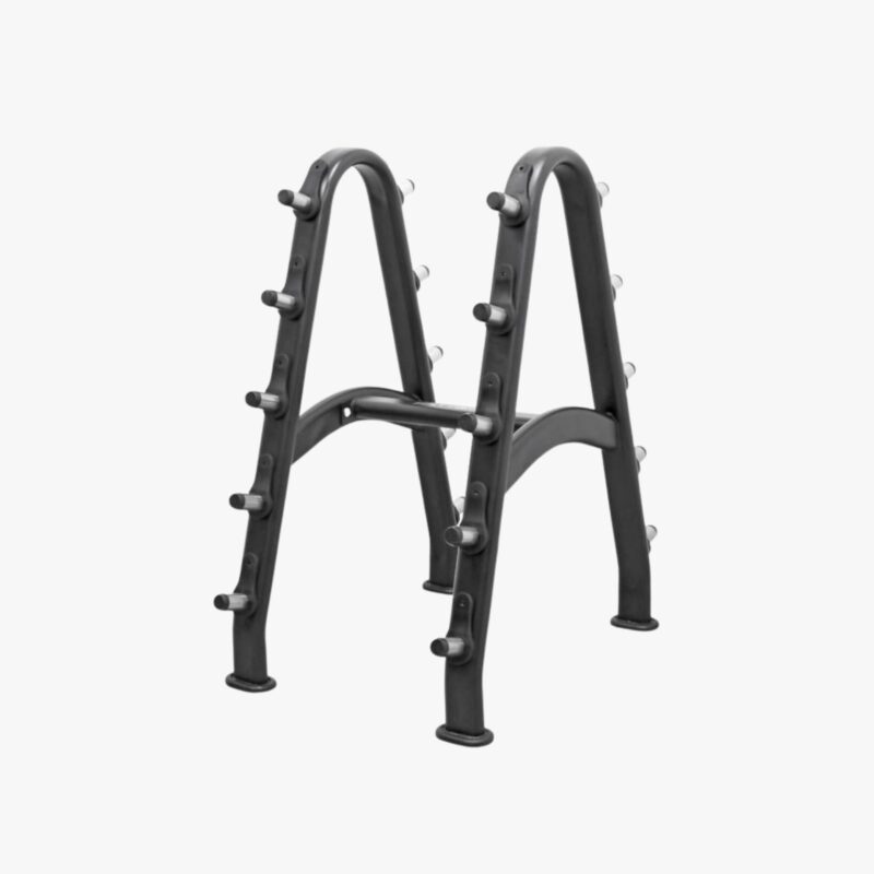 Aza Fit Fixed Weight Barbells Rack AZA846 – schwarzer Stahlständer für bis zu 10 feste Gewichtsstangen