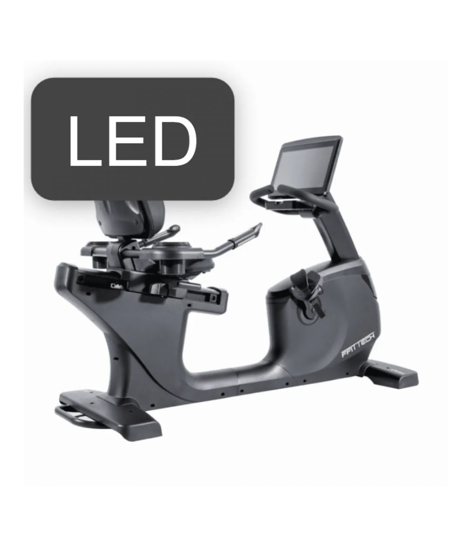 FFITTECH Horizontal Bike Pro LED PRODLED-R – Bike für Cardio- und Ausdauertraining