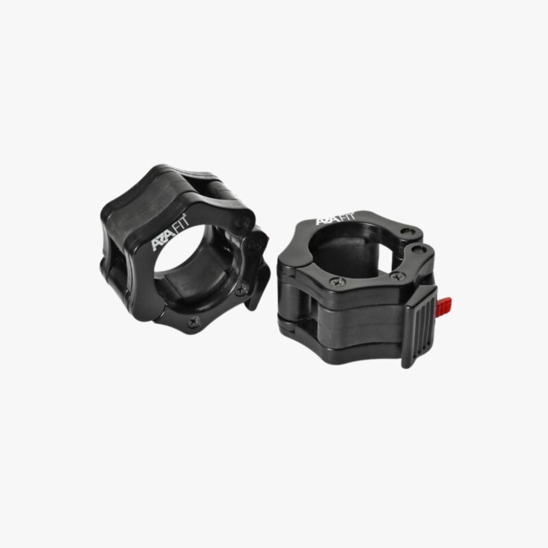 Aza Fit Lock Pro Collar A017-13 – schwarze Hantelverschlüsse aus Nylonharz für 50-mm-Hantelstangen im 2er-Set