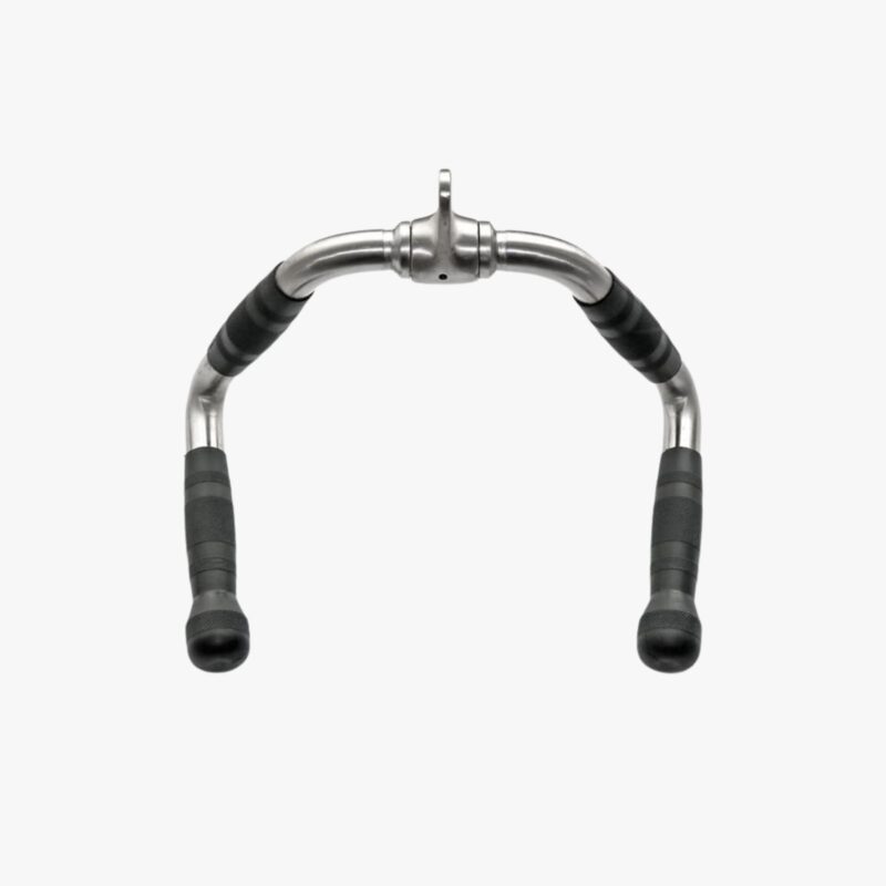 Aza Fit Low Row Bar A016-9 – 38 cm langer Kabelzuggriff aus verchromtem Stahl mit gummierten Griffbereichen und 4,2 kg Gewicht