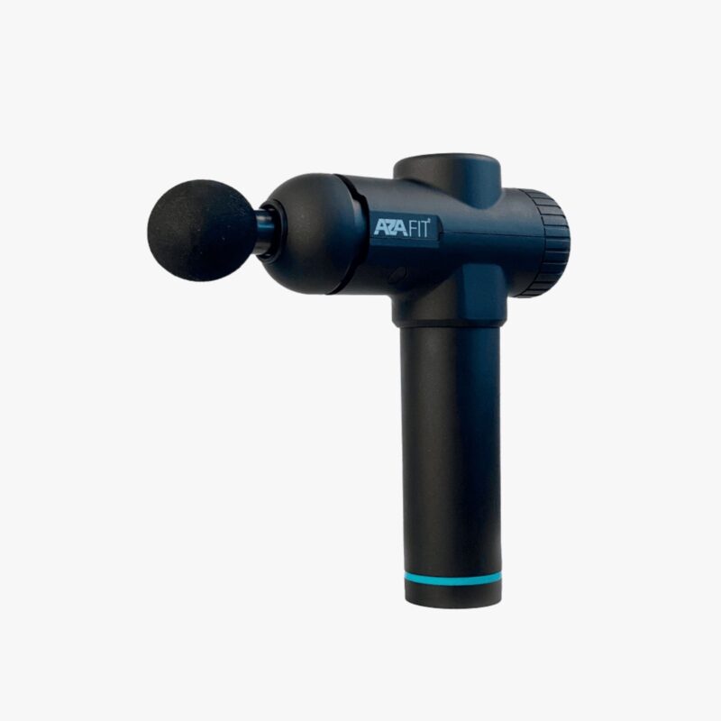 Aza Fit Massage Gun PGUN – schwarze Massagepistole mit 6 Massageköpfen und 6 Geschwindigkeitsstufen