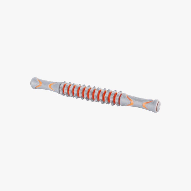 Aza Fit Massage Stick AZA1023 – grau-oranger Massagestab aus PP und TPR mit strukturierter Massagefläche