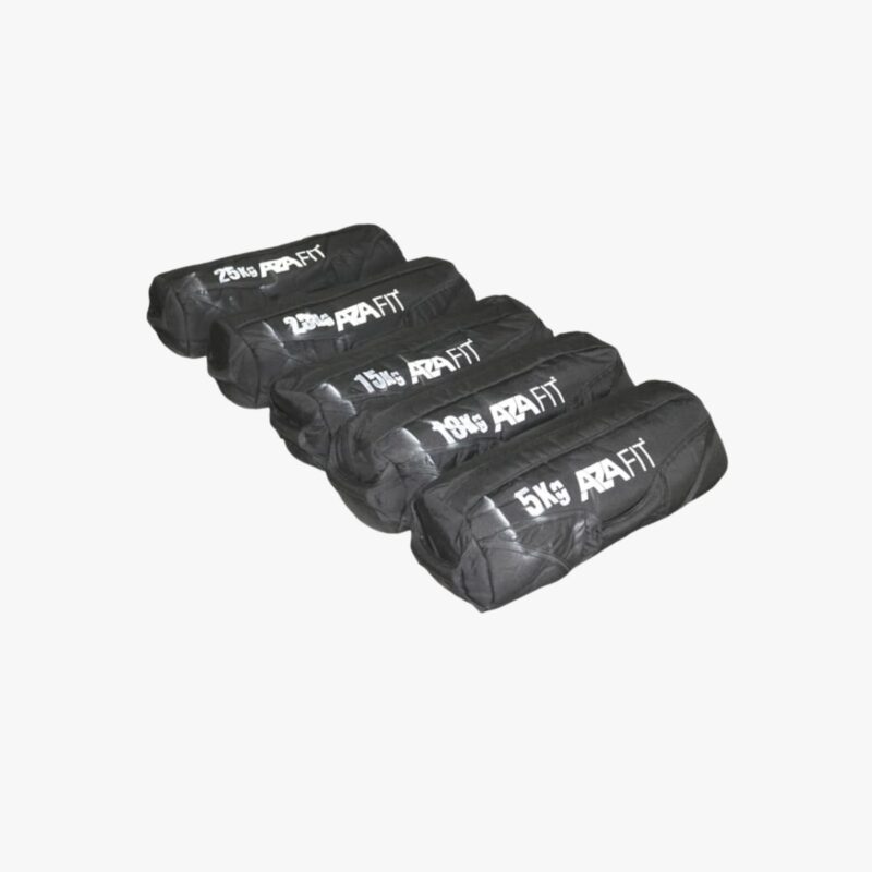 Aza Fit Power Bag A026-5, A026-10, A026-15, A026-20 und A026-25 – gewichtete Trainingsbags mit mehreren Griffpositionen in 5 kg bis 25 kg