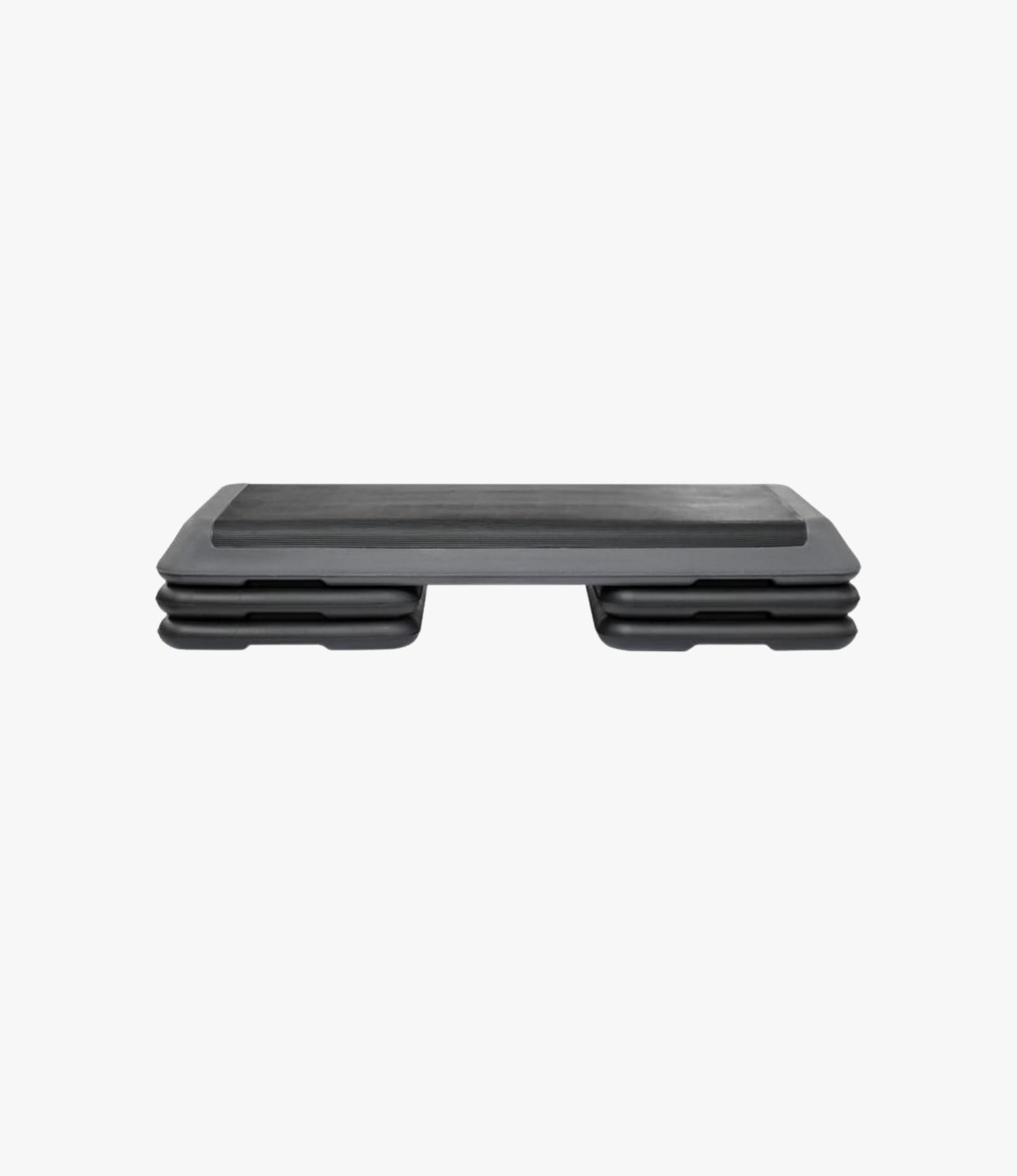 Aza Fit Professional Step AZA004.2 – schwarz-graue Step-Plattform mit rutschfester Gummioberfläche und drei einstellbaren Höhen