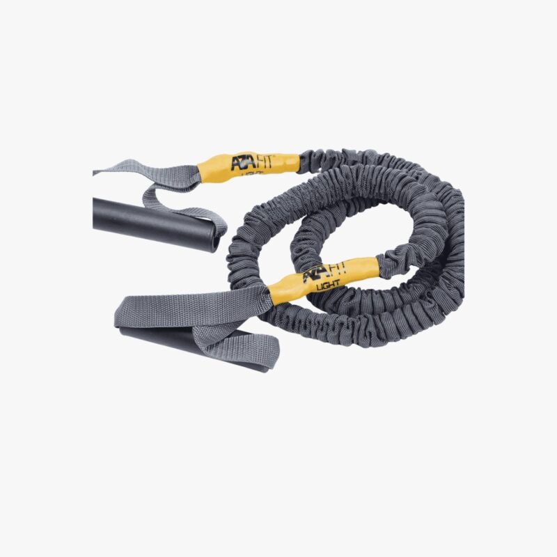 Aza Fit Resistance Elastic AZA007-2 – gelbes Widerstandsband aus Gummi und Nylon mit Griffen und leichtem Widerstand