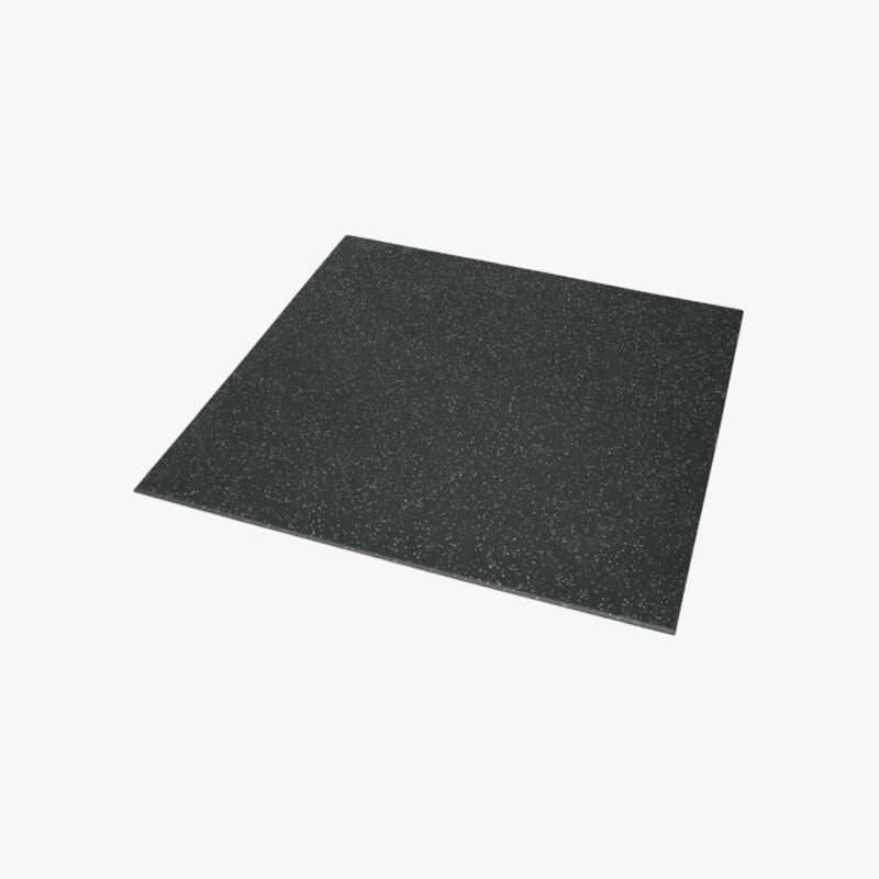 Aza Fit Rubber Floor A039-2G – schwarzer doppellagiger Gummiboden in 100 × 100 cm mit 1 cm Stärke
