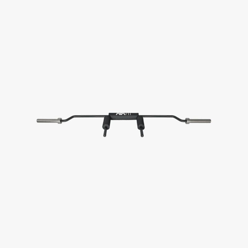 Aza Fit Safety Squat Bar A017-SQUAT – gepolsterte Safety-Squat-Langhantelstange mit Griffen, 220 cm Länge, 20 kg Gewicht und 30-mm-Griffdurchmesser