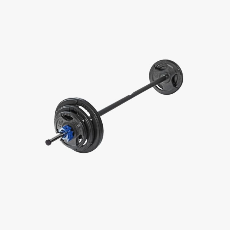 Aza Fit Set Pump A011A – Langhantelset mit 140-cm-Stange und Gewichtsscheiben für Kraft- und Gruppentraining
