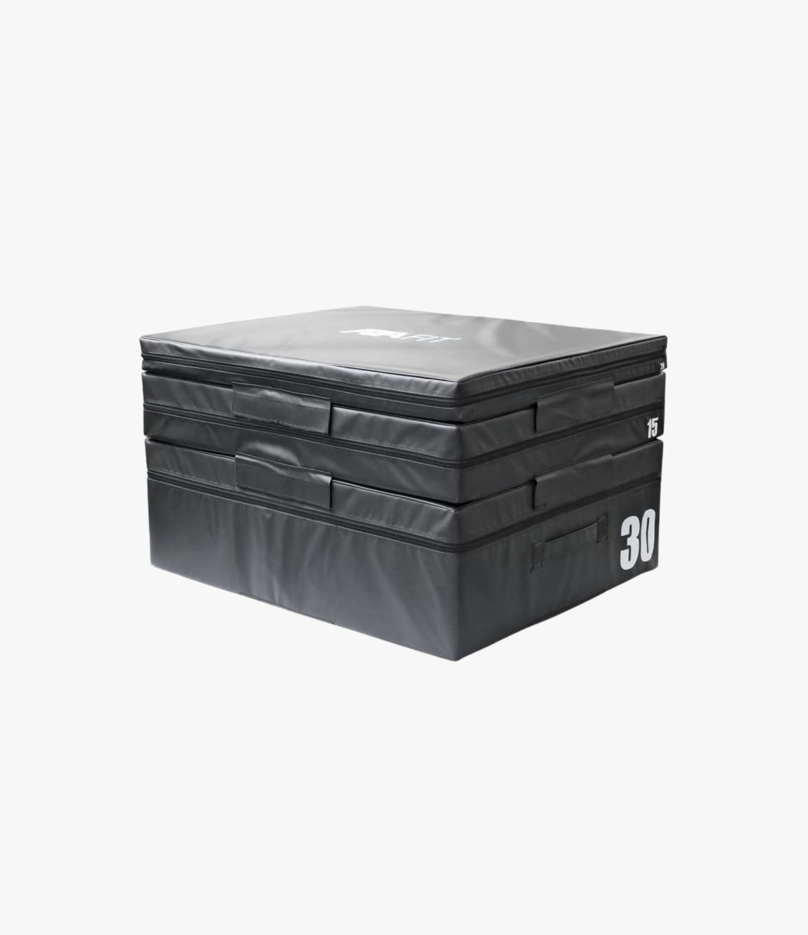 Aza Fit Soft Plyo Box PBOX.S – schwarze Schaumstoff-Plyobox mit drei unterschiedlichen Höhen für funktionelles Sprung- und Plyometrietraining