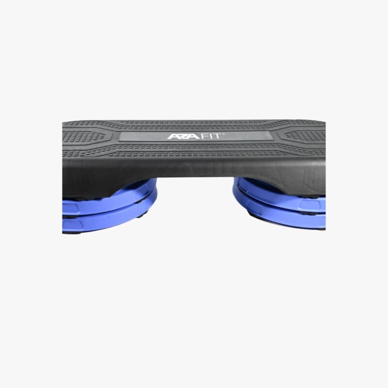 Aza Fit Step STEP1 – schwarz-violette Step-Plattform aus Polypropylen mit drei einstellbaren Höhen