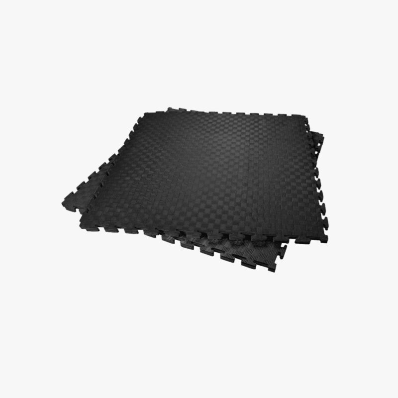 Aza Fit Tatami A027B – schwarze Puzzlematte in 100 × 100 cm mit 2,5 cm Stärke