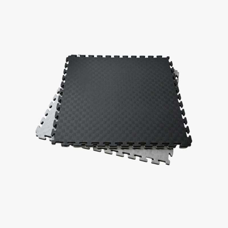 Aza Fit Tatami A027B/G – schwarz-graue Puzzlematte in 100 × 100 cm mit 2,5 cm oder 3,5 cm Stärke