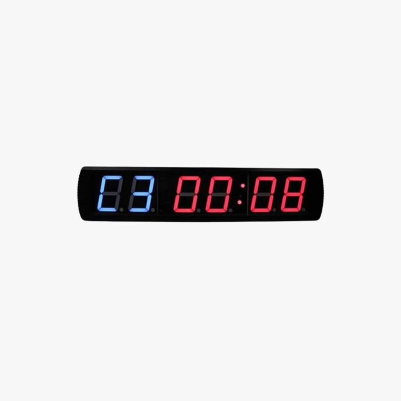 Aza Fit Training Timer - Crossfit CFRCC-2 – schwarzer LED-Intervalltimer mit Fernbedienung und Aluminiumstruktur