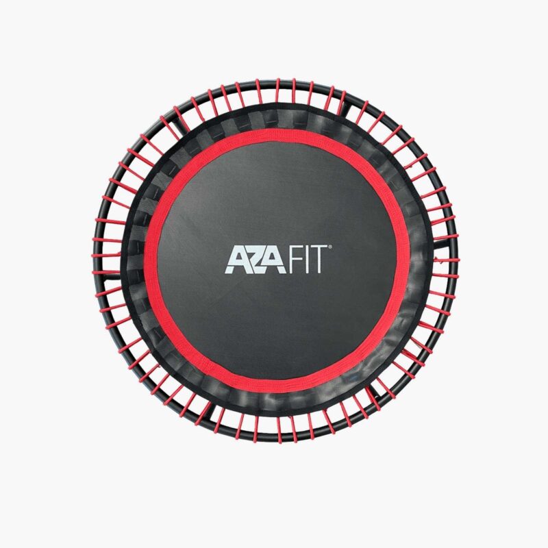 Aza Fit Trampoline Pro A003-PRO – schwarz-rotes Fitnesstrampolin mit 81 cm Durchmesser und Stahlkonstruktion